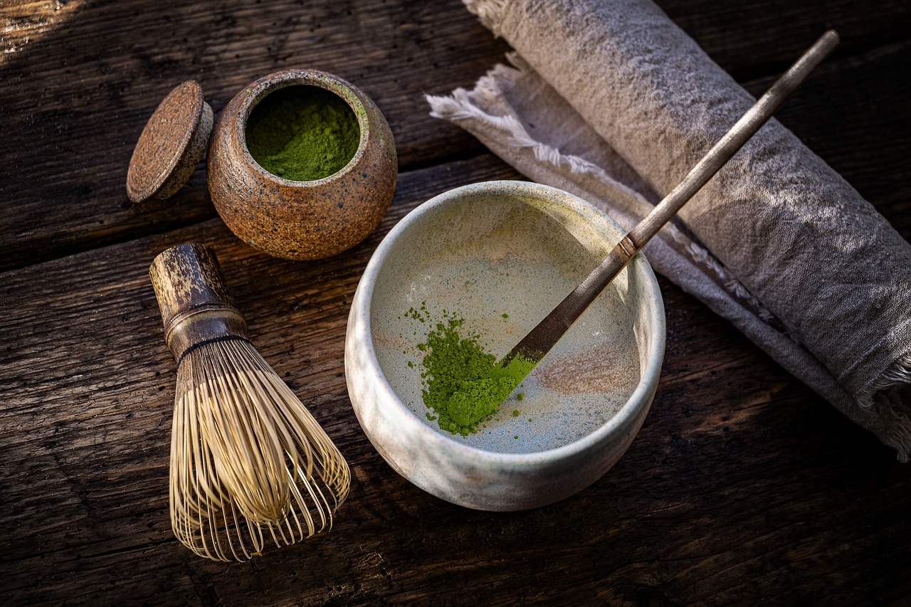 matcha prášok